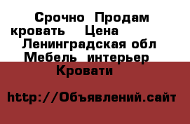 Срочно! Продам кровать  › Цена ­ 18 000 - Ленинградская обл. Мебель, интерьер » Кровати   